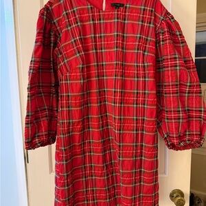 J Crew balloon sleeve shift dress